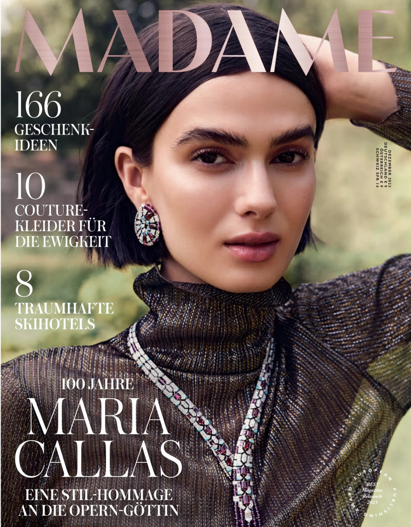 Vitoria Mota featured on the Madame cover from December 2023