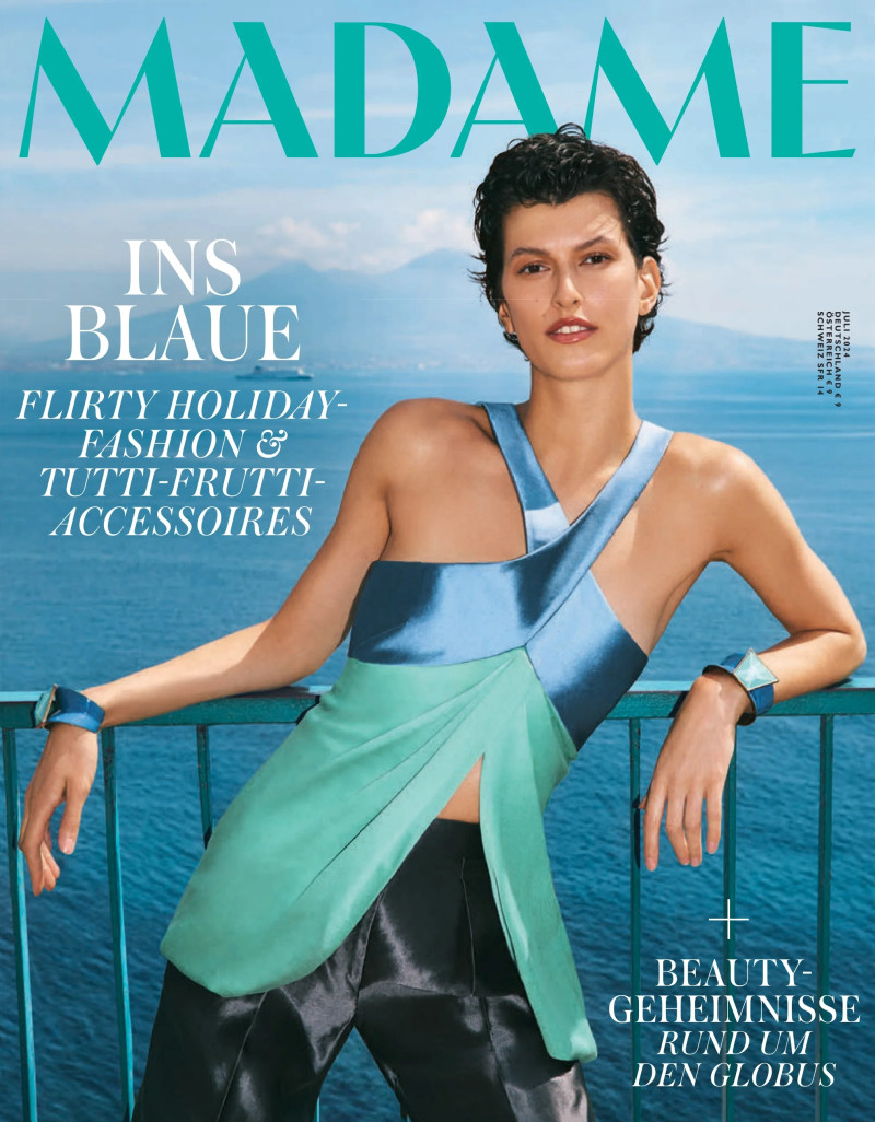 Smilla Herbst featured on the Madame cover from July 2024