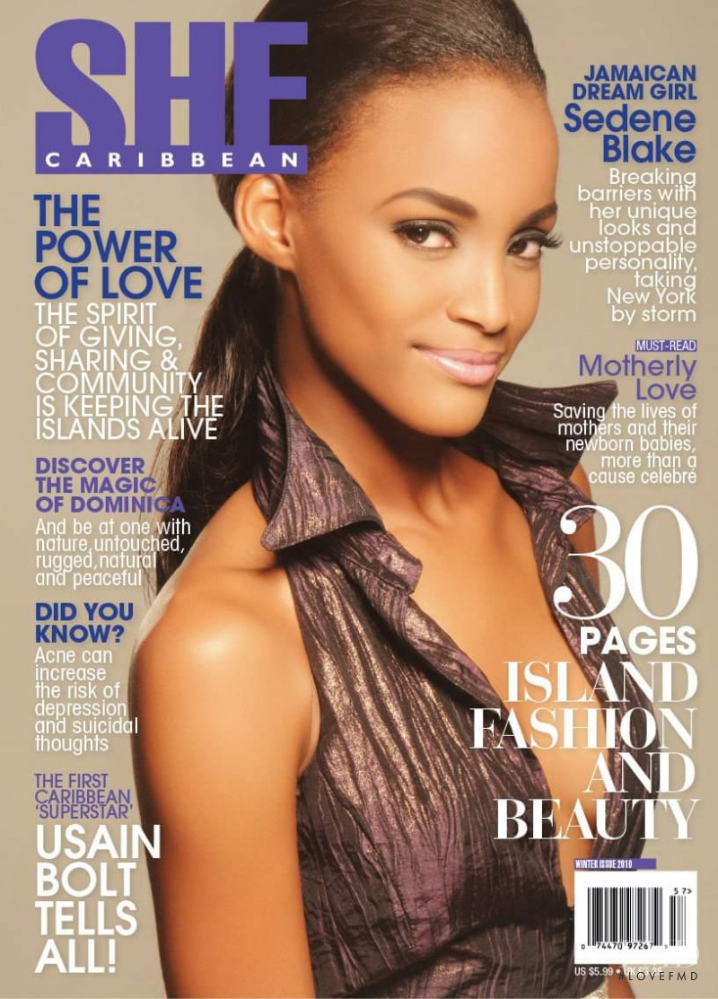 Sedene Blake featured on the She Caribbean cover from December 2010