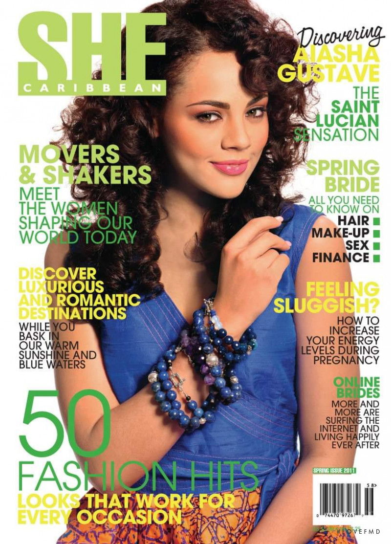 Aiasha Gustave featured on the She Caribbean cover from March 2011