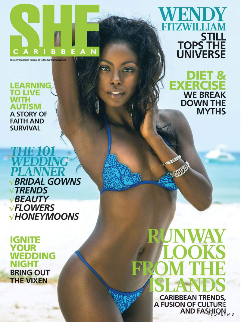 Wendy Fitzwilliam featured on the She Caribbean cover from July 2016