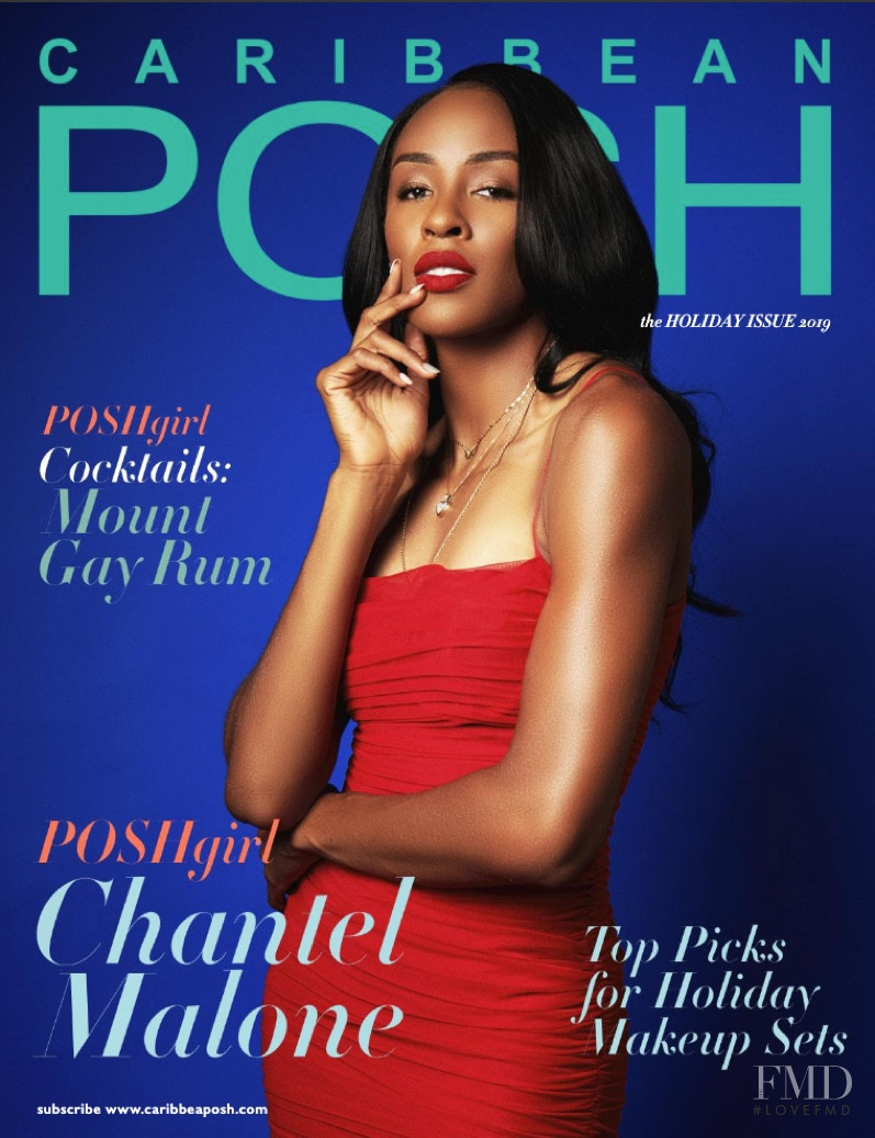 Chantel Malone featured on the Caribbean Posh cover from December 2019