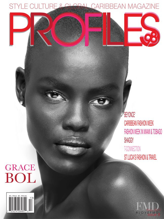 Grace Bol featured on the Profiles98 cover from September 2011