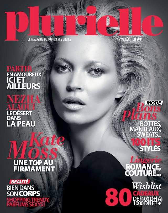 Kate Moss featured on the Plurielle cover from February 2014