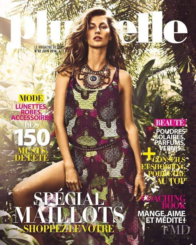 Gisele Bundchen featured on the Plurielle cover from June 2014