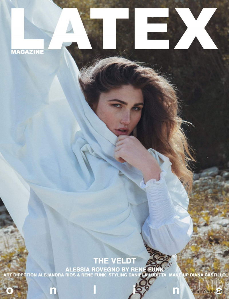 Alessia Rovegno featured on the Latex cover from November 2019