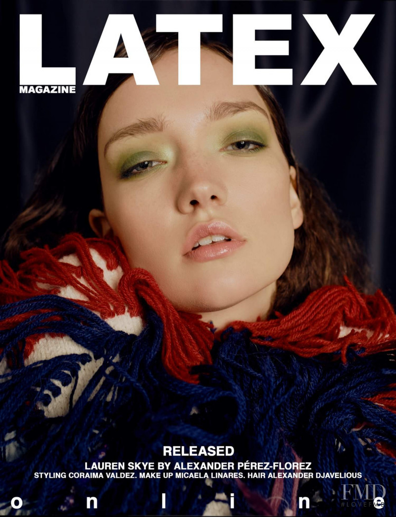 Lauren Skye featured on the Latex cover from October 2019