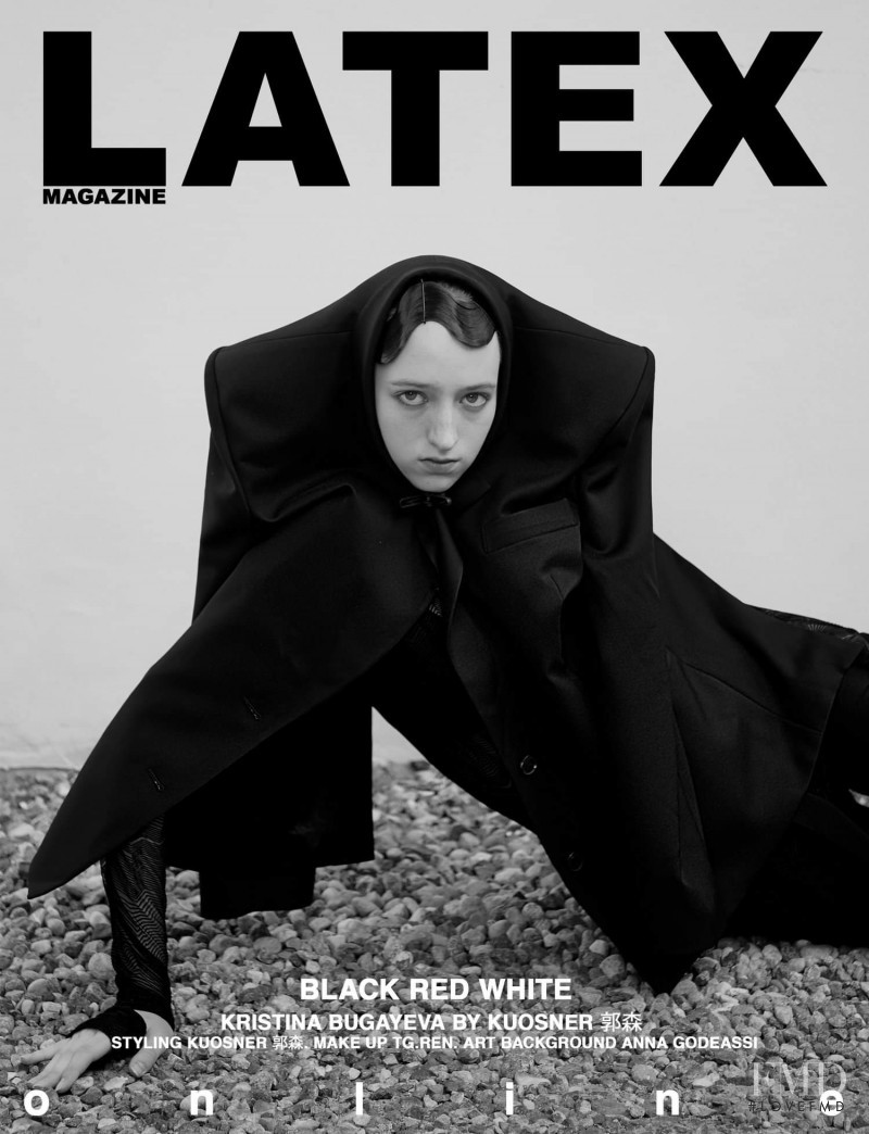 Kristina Bugayeva featured on the Latex cover from October 2019