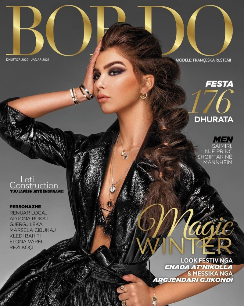 Franceska Rustemi featured on the Bordo cover from December 2020