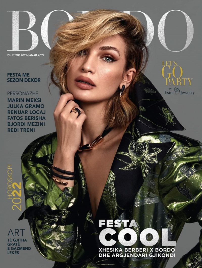 Xhesika Berberi featured on the Bordo cover from December 2021