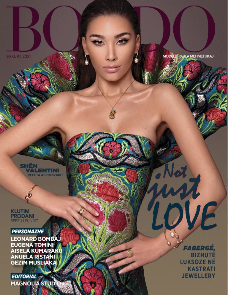 Paula Mehmetukaj featured on the Bordo cover from February 2021