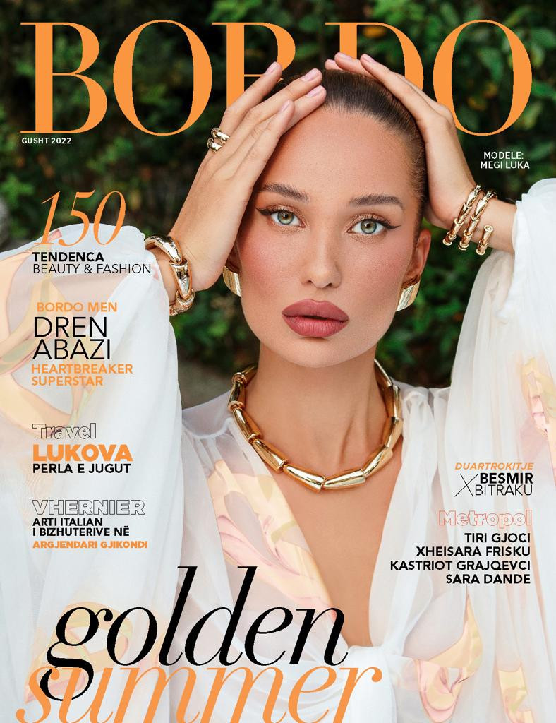 Megi Luka featured on the Bordo cover from August 2022