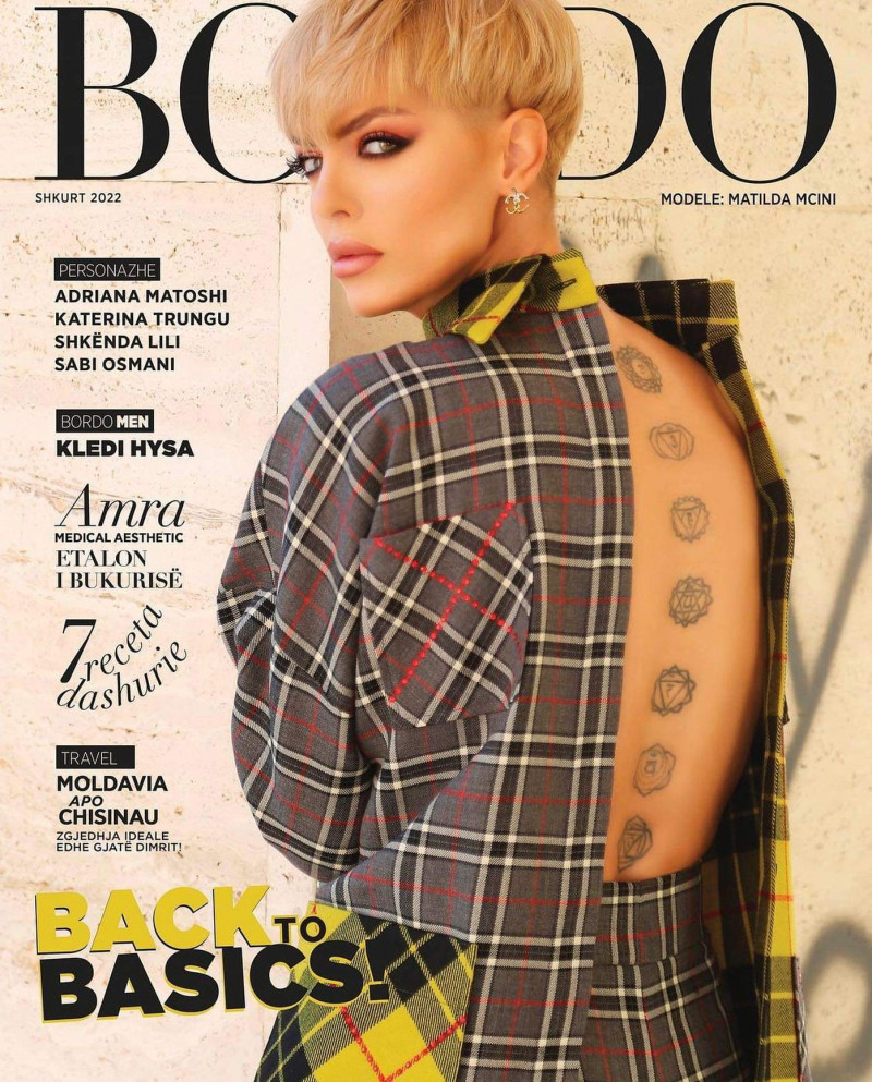 Matilda Mcini featured on the Bordo cover from February 2022