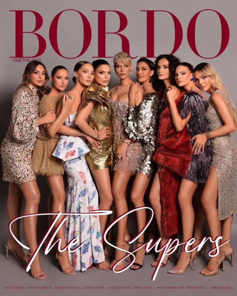 Olta Cobani, Greiss Petroviq, Elona Destan, Gloria Gjura, Matilda Mcini, Linda Poda, Anada Nikollari, Frensi Muca, Afroviti Koka featured on the Bordo cover from December 2023