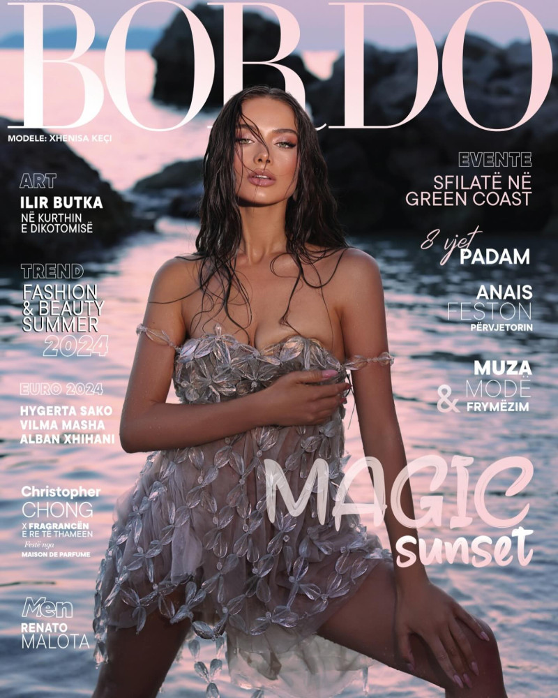 Xhenisa Keci featured on the Bordo cover from July 2024