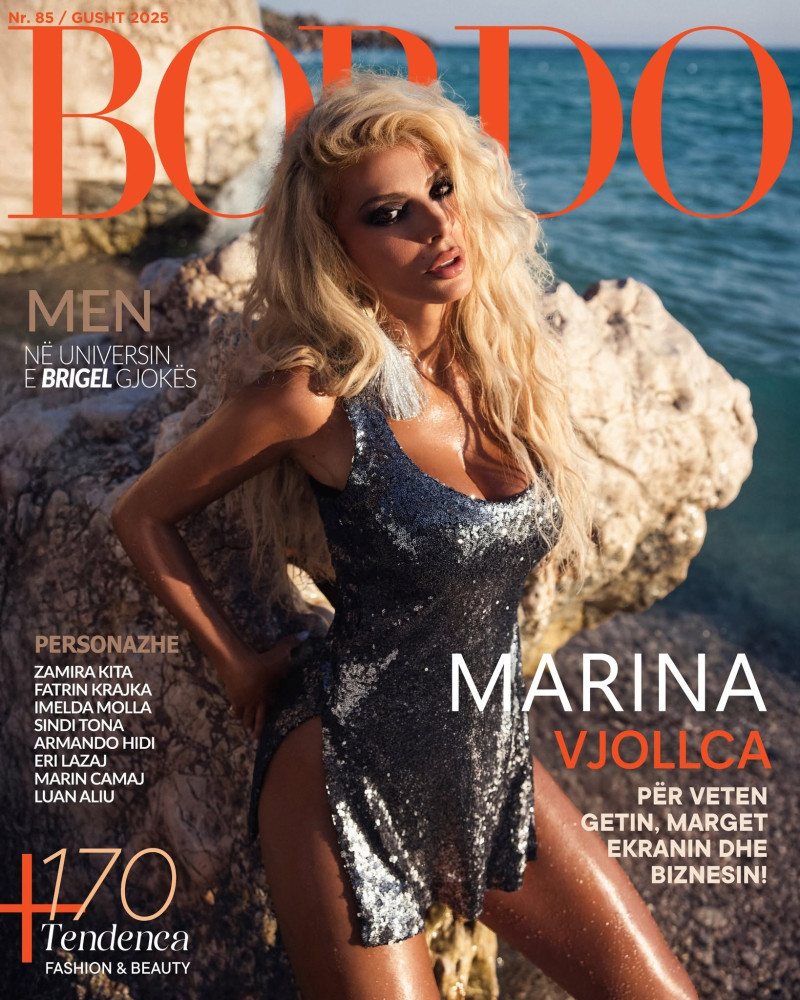 Marina Vjollka featured on the Bordo cover from August 2025