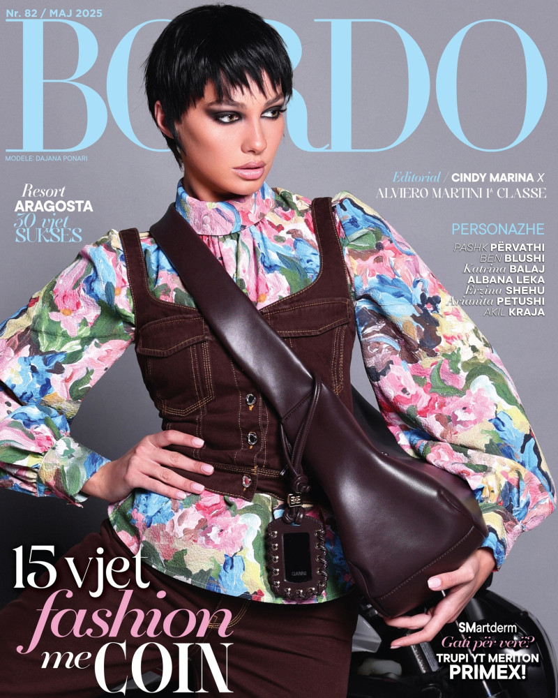 Dajana Ponari featured on the Bordo cover from May 2025
