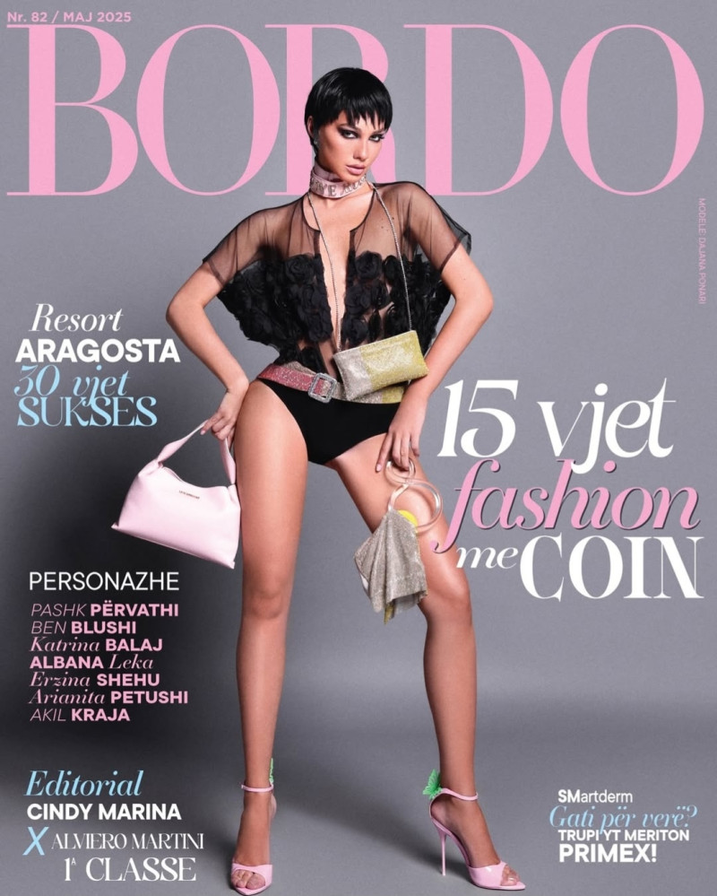 Dajana Ponari featured on the Bordo cover from May 2025