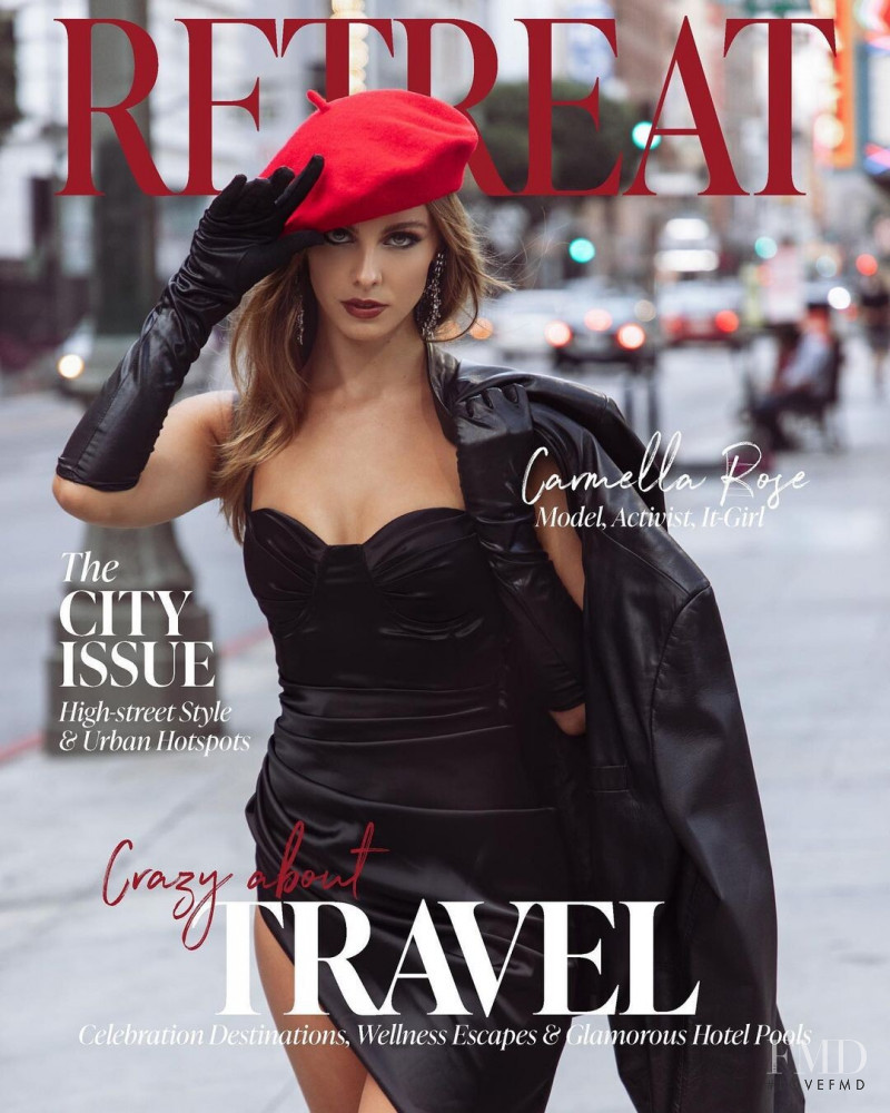 Carmella Rose featured on the RETREAT cover from August 2021