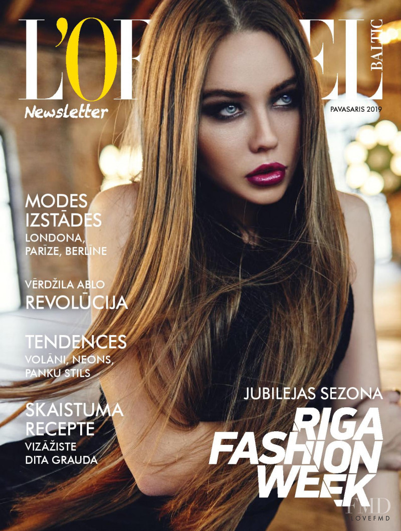  featured on the L\'Officiel Newsletter Baltic cover from March 2019