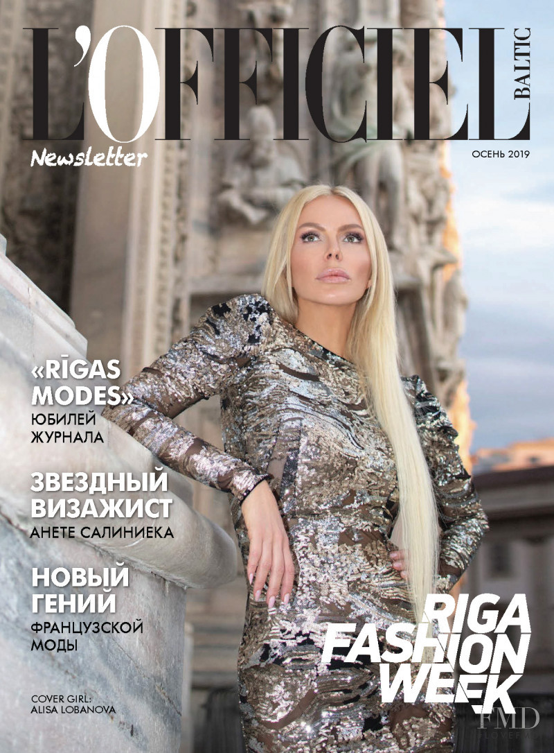  featured on the L\'Officiel Newsletter Baltic cover from September 2019