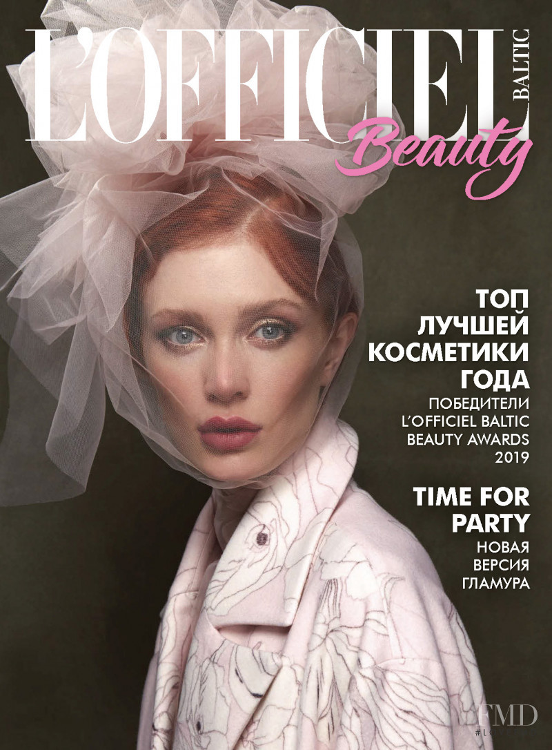 Angelina featured on the L\'Officiel Beauty Baltic cover from December 2019