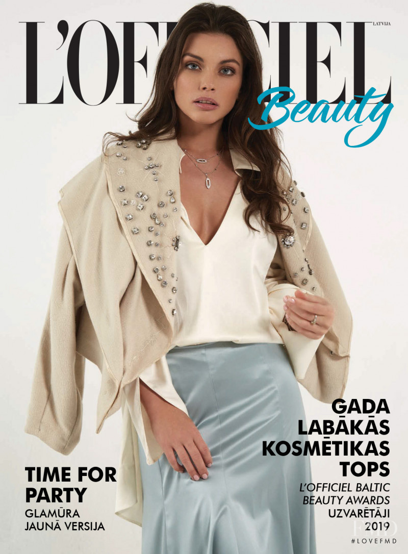 featured on the L\'Officiel Beauty Latvia cover from December 2019