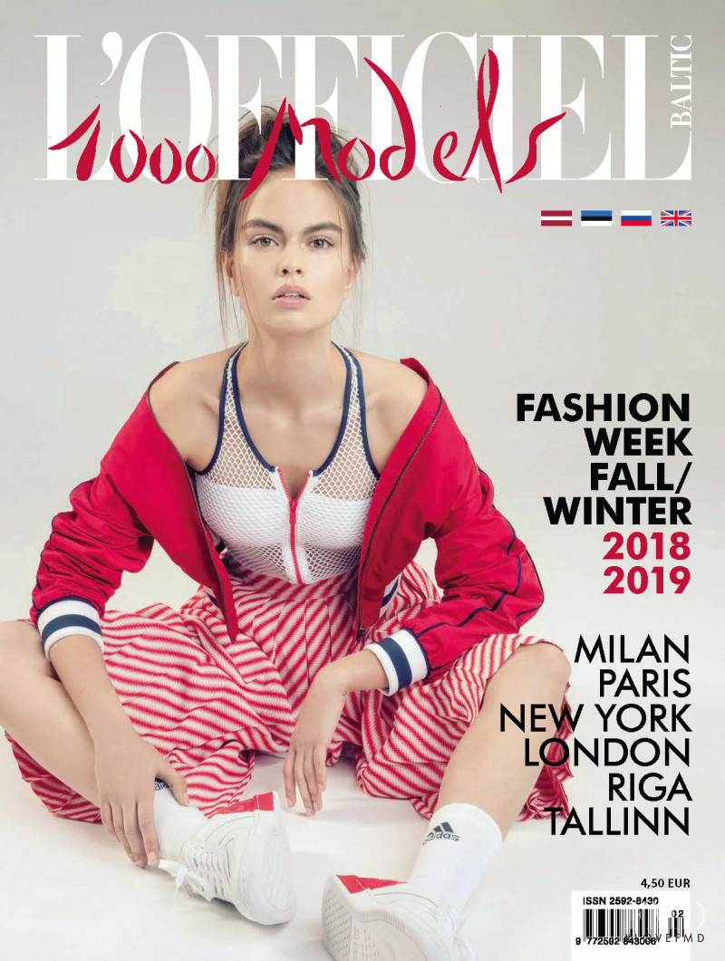  featured on the L\'Officiel 1000 Models Baltic cover from September 2018