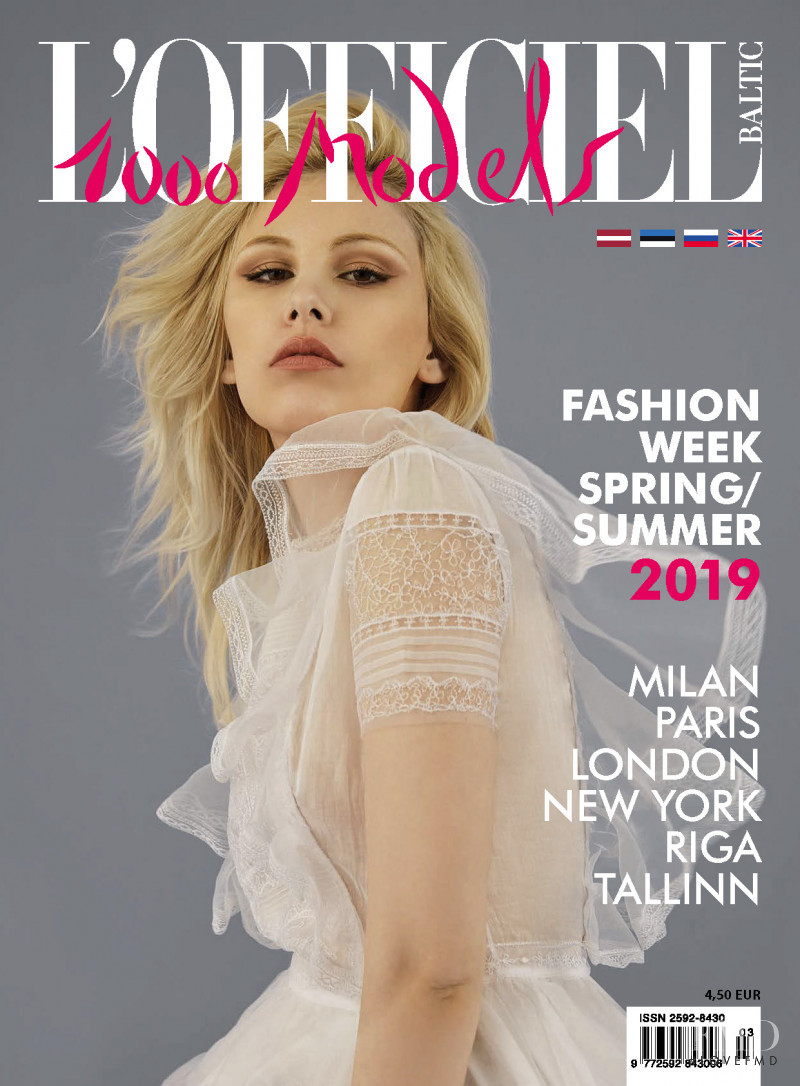 Margot Des Alyses featured on the L\'Officiel 1000 Models Baltic cover from March 2019