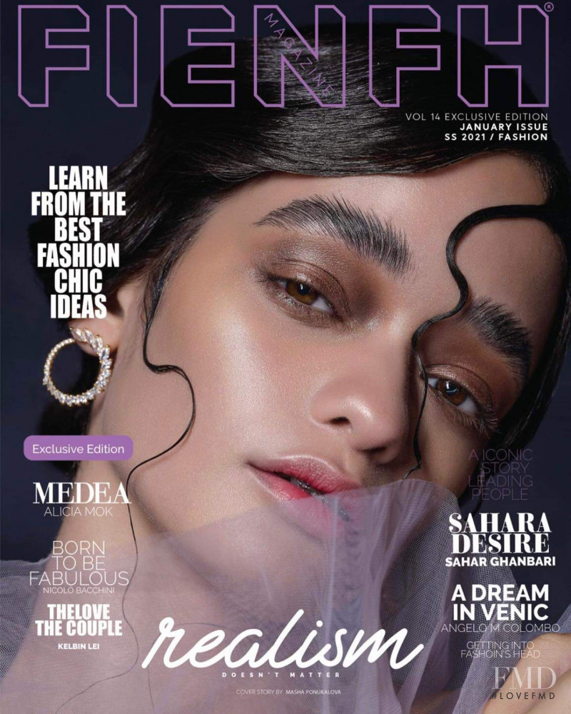 Juliana Sanchez featured on the Fienfh Magazine cover from January 2021