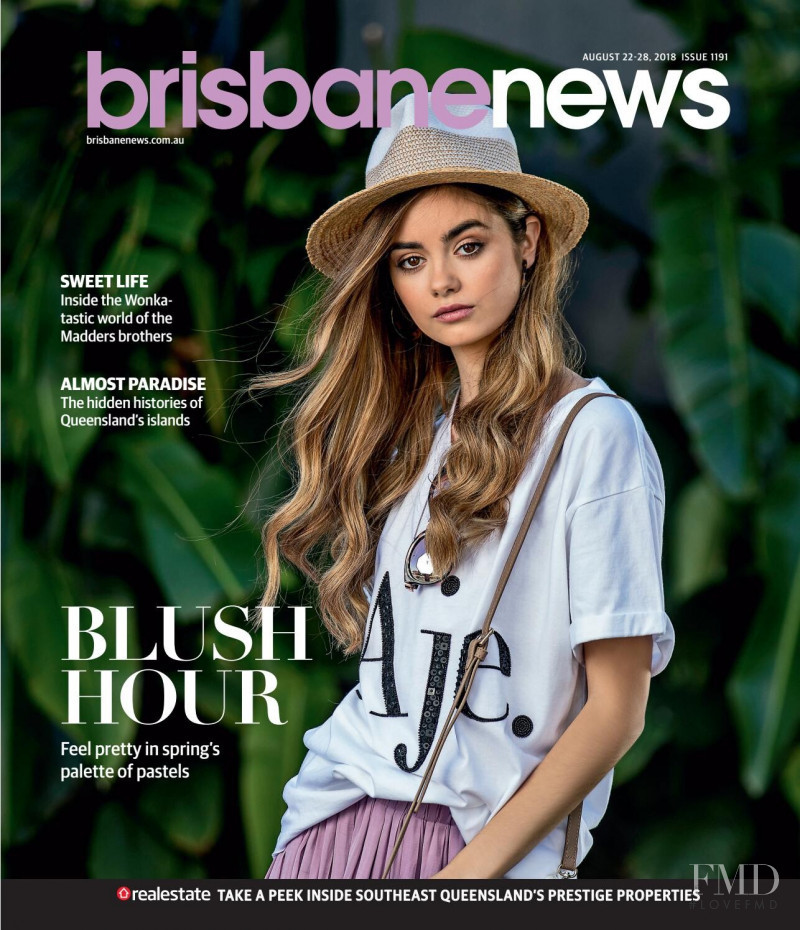Cate Collins featured on the Brisbane News cover from August 2018
