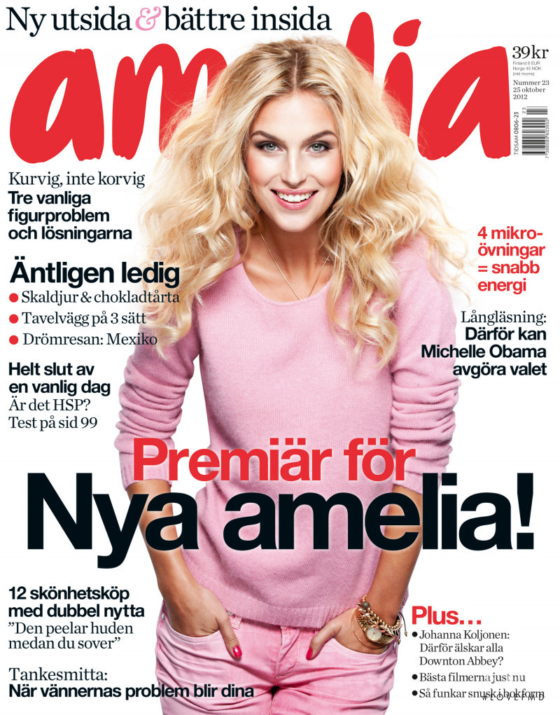 Andrea Nilsson featured on the Amelia cover from October 2012