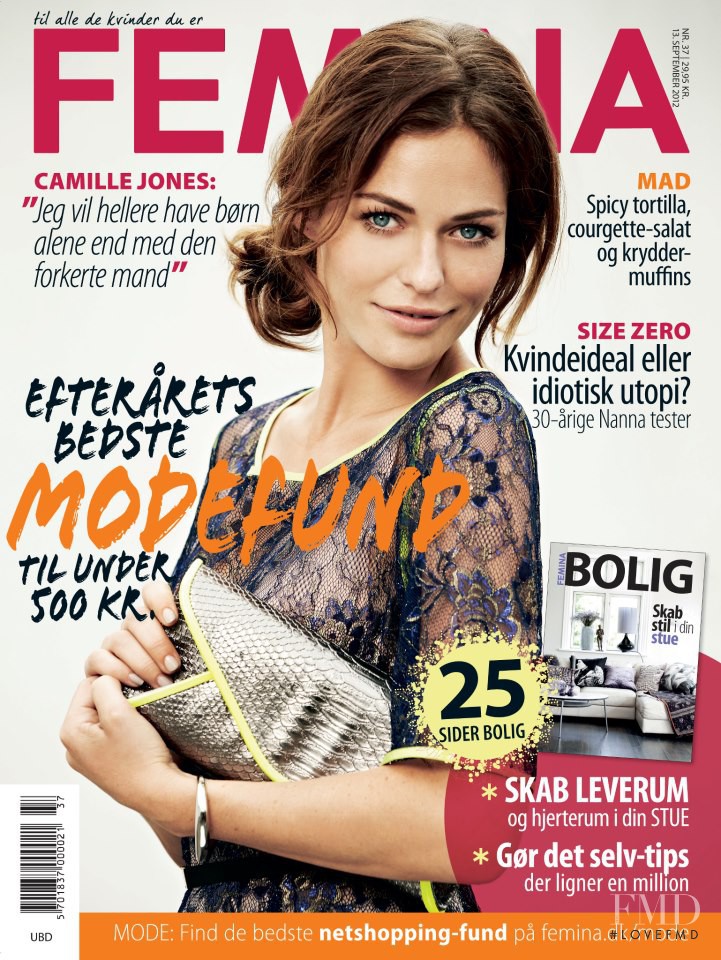Sarah Grünewald featured on the Femina Denmark cover from September 2012