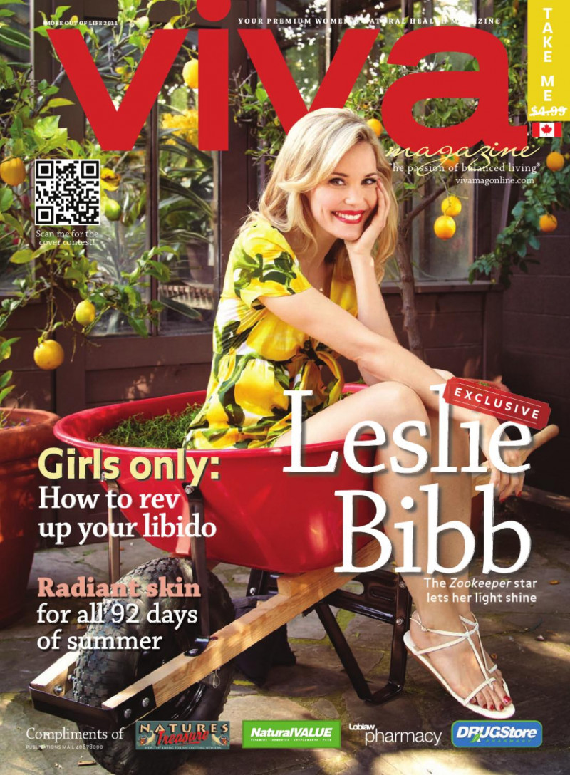 Leslie Bibb featured on the Viva Canada cover from May 2011