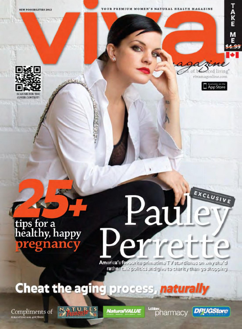 Pauley Perrette featured on the Viva Canada cover from March 2012