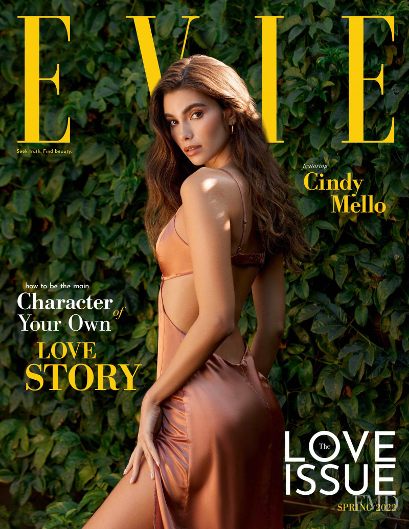 Cindy Mello featured on the Evie cover from March 2022