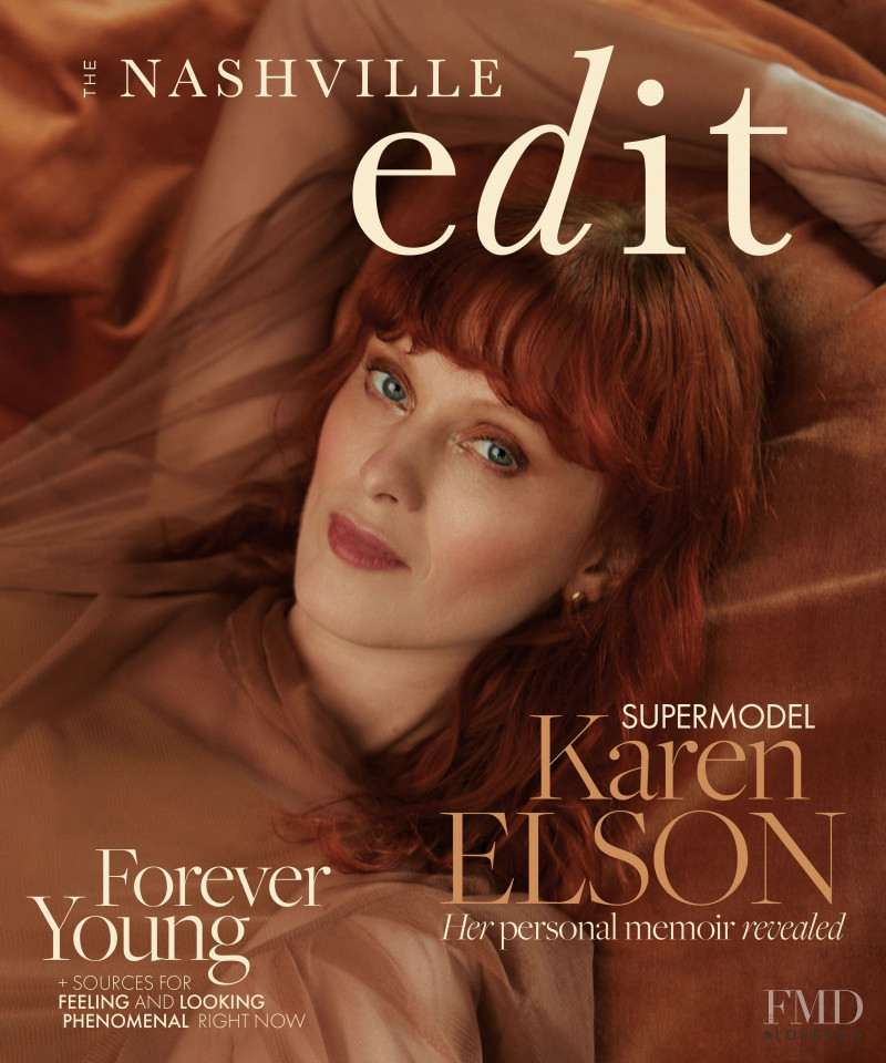 Karen Elson featured on the The Nashville Edit cover from May 2021