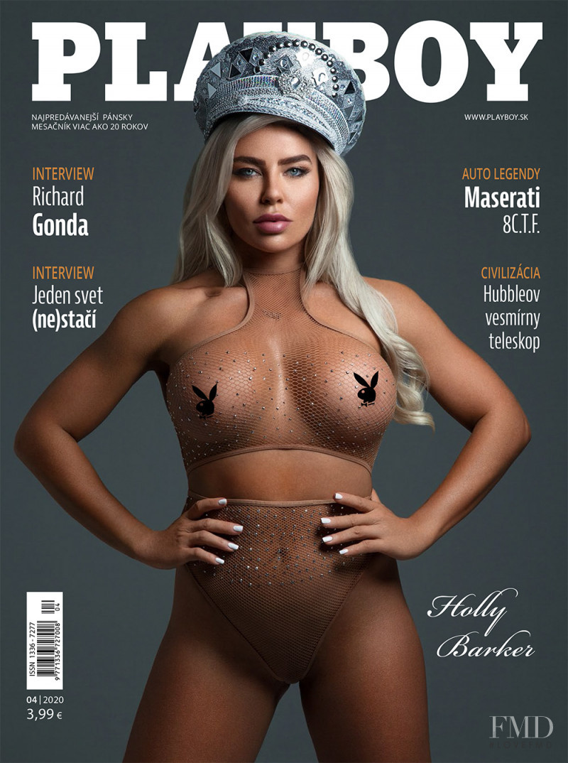 Holly Barker featured on the Playboy Slovakia cover from April 2020