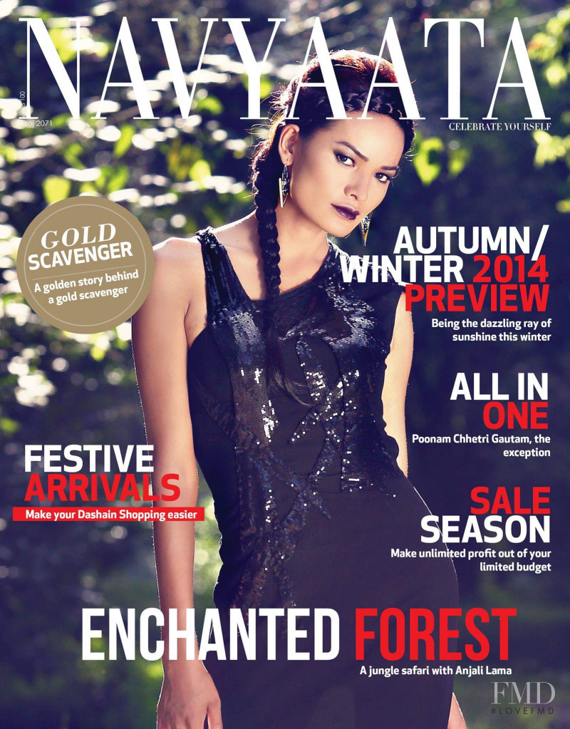 Anjali Lama featured on the Navyaata cover from October 2014