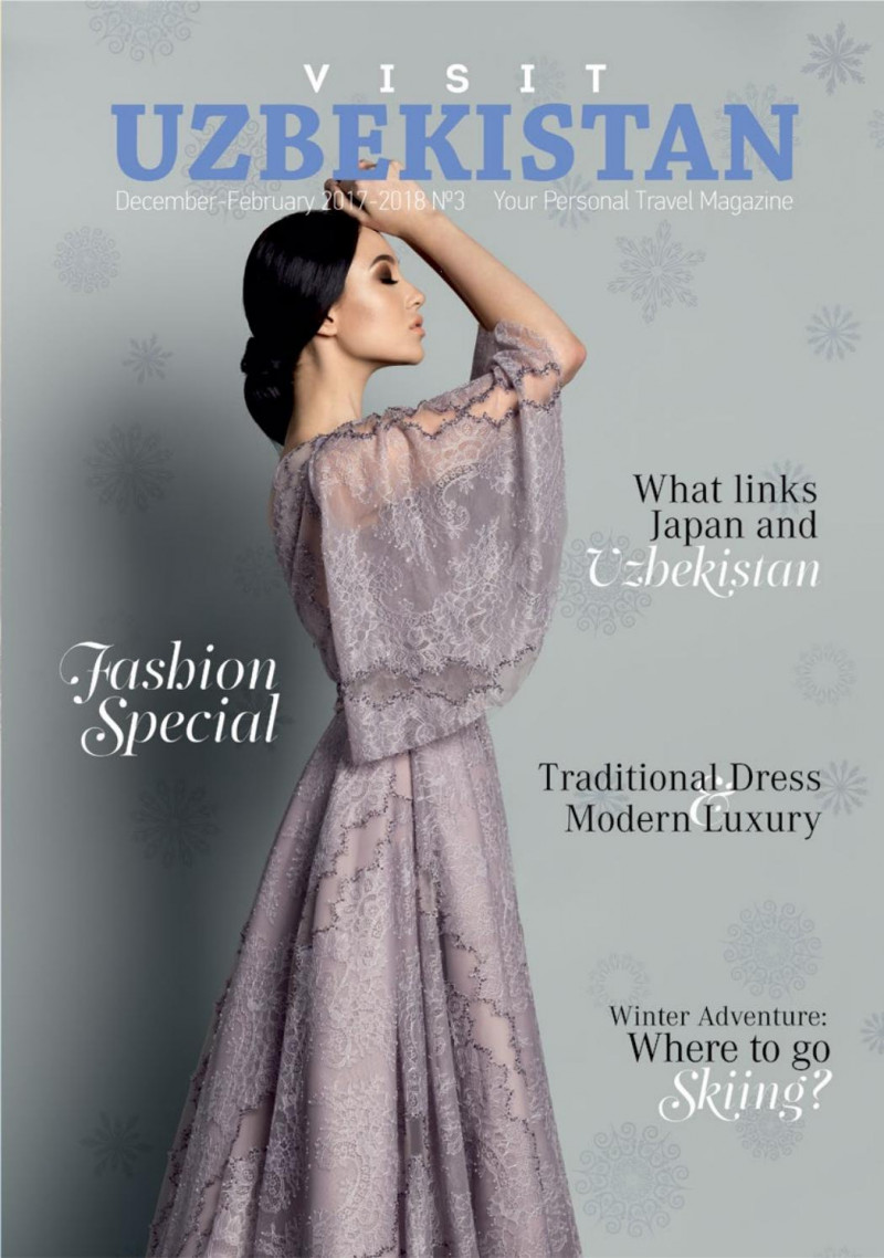 Kristina Azizova featured on the Visit Uzbekistan cover from December 2017