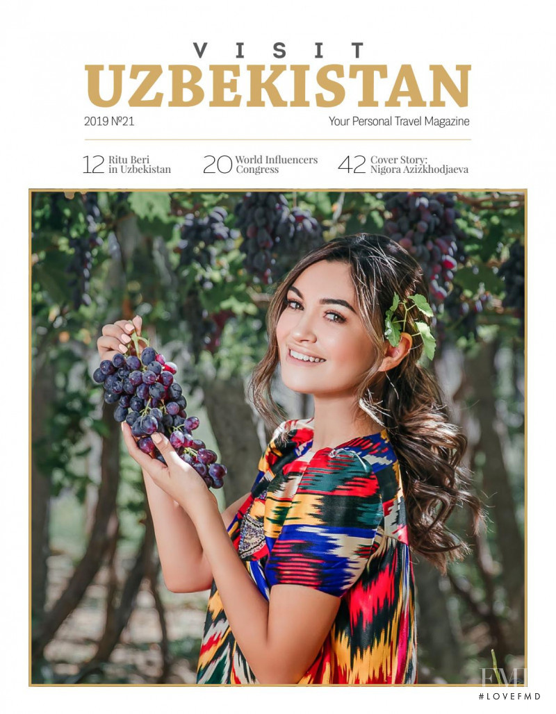 Nigora Azizkhodjaeva featured on the Visit Uzbekistan cover from October 2019