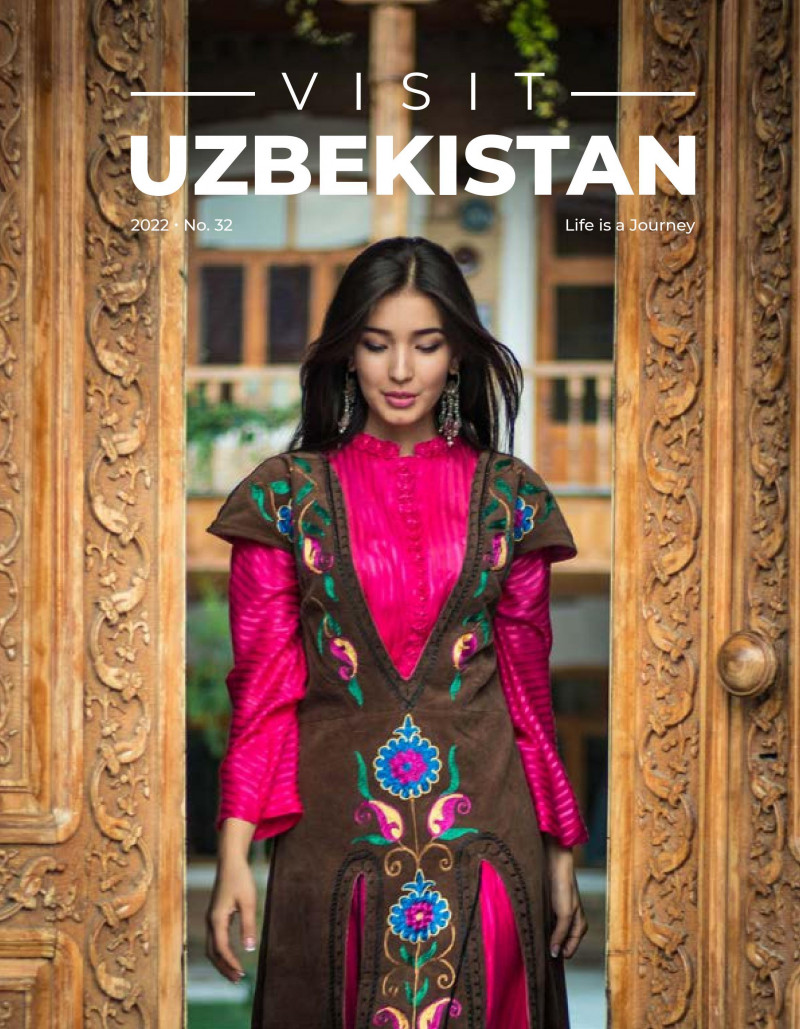  featured on the Visit Uzbekistan cover from April 2022