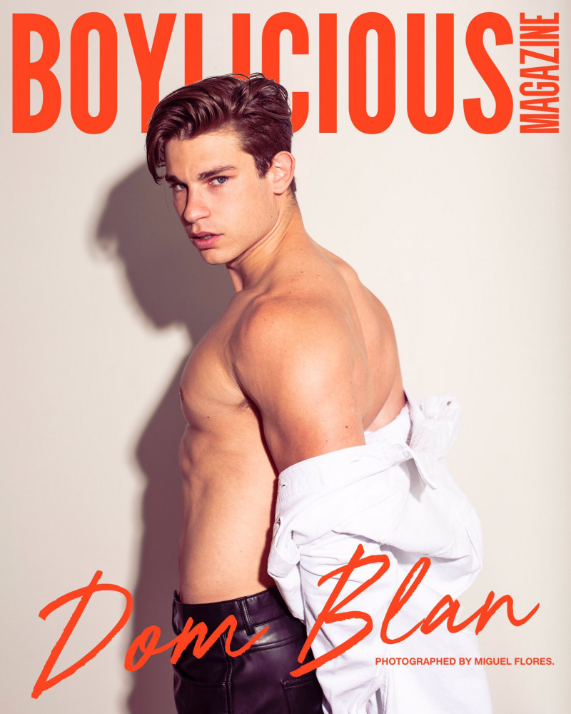 Dom Blan featured on the Boylicious Magazine cover from May 2021