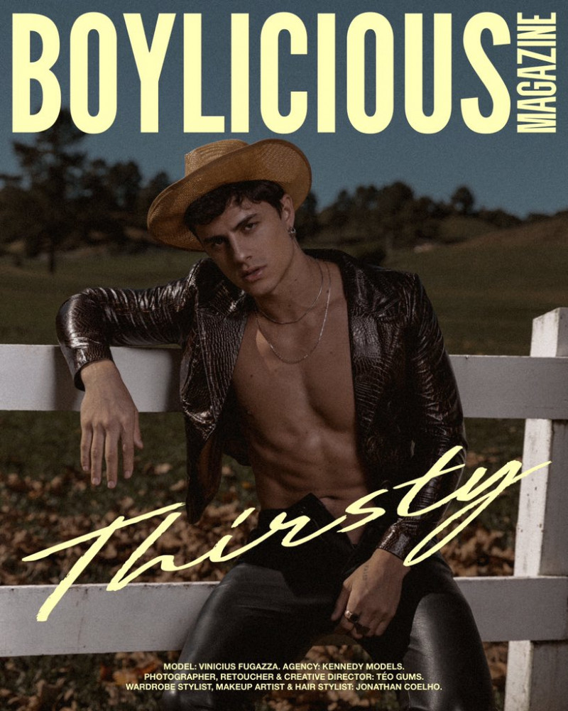 Vinicius Fugazza featured on the Boylicious Magazine cover from May 2021