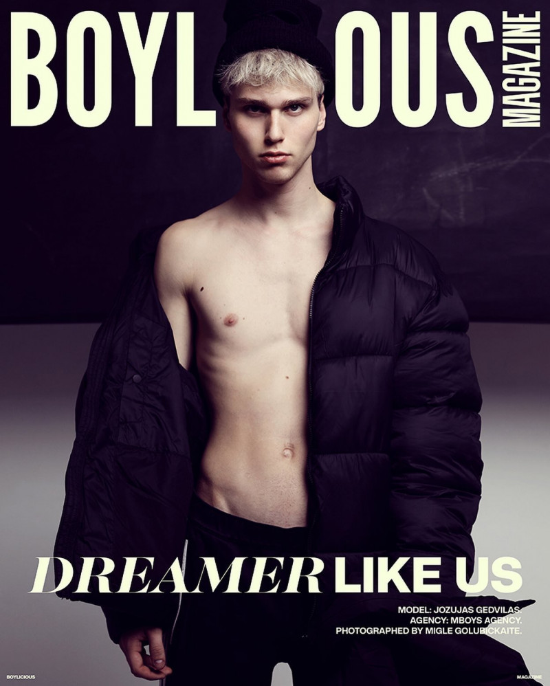 Jozujas Gedvilas featured on the Boylicious Magazine cover from February 2022