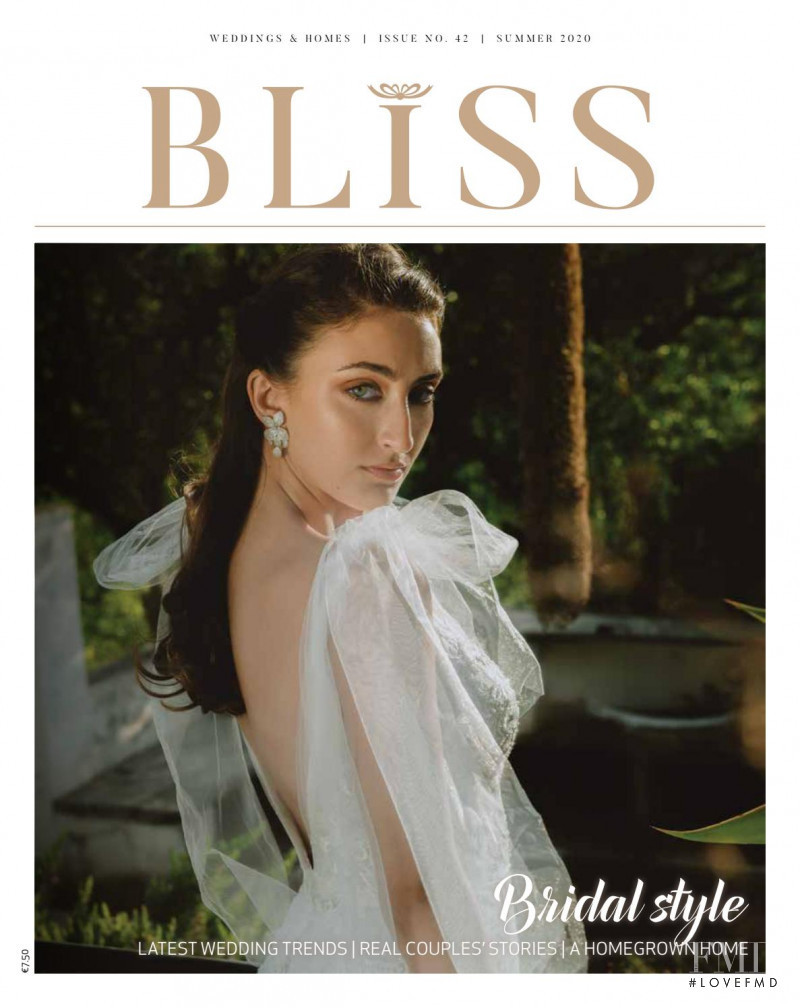 Lauren featured on the Bliss Weddings & Homes cover from June 2020