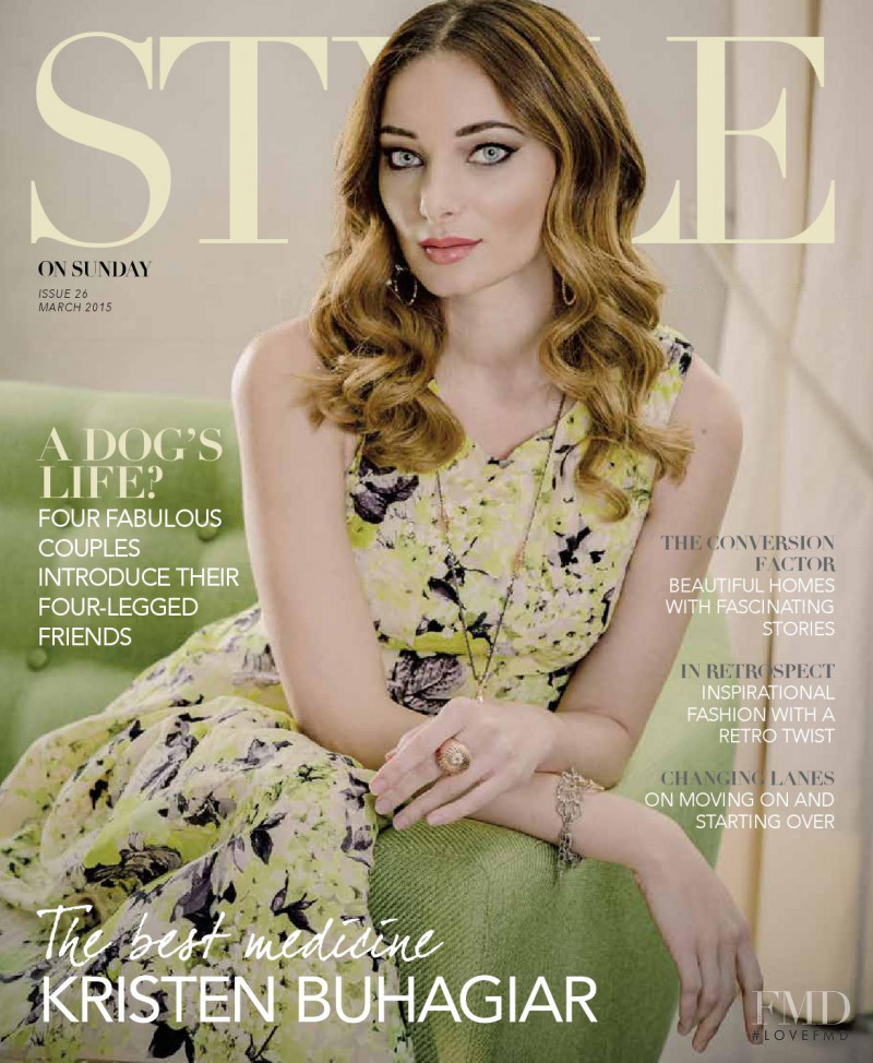 Kristen Buhagiar featured on the Style on Sunday cover from March 2015