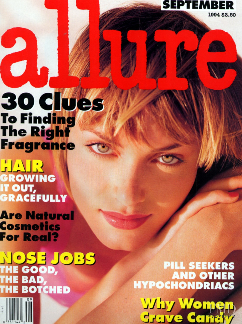 Amber Valletta featured on the Allure cover from September 1994