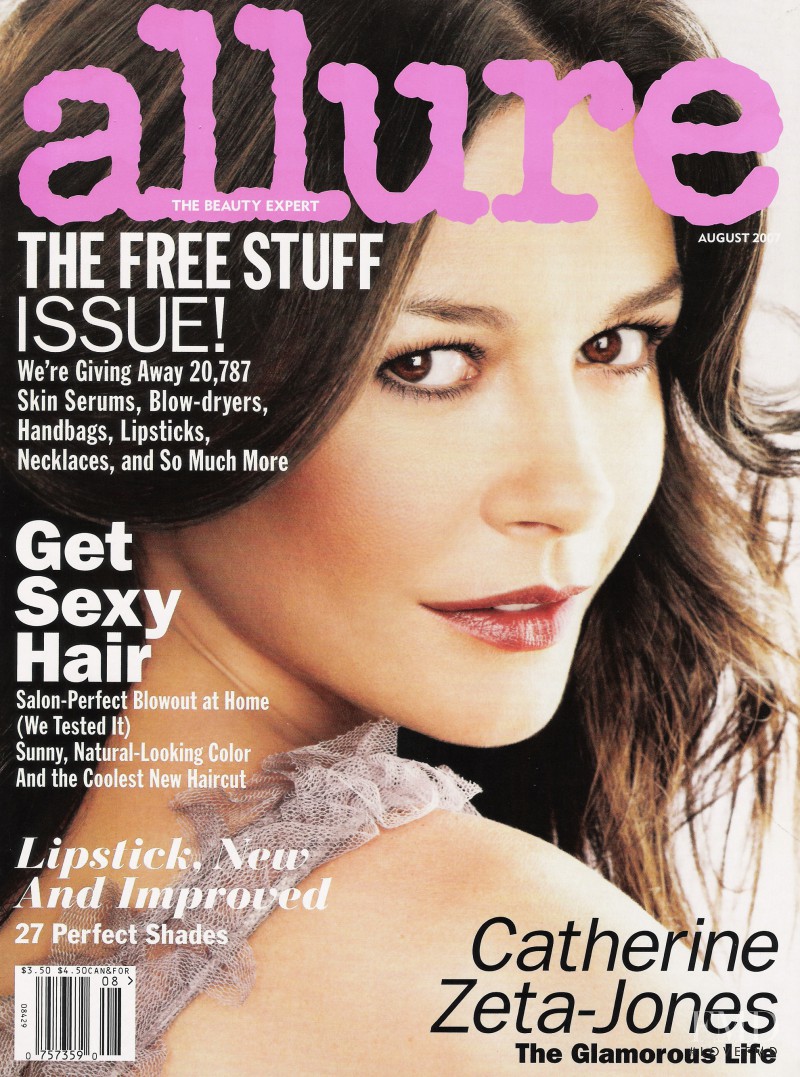 Catherine Zeta-Jones featured on the Allure cover from August 2007
