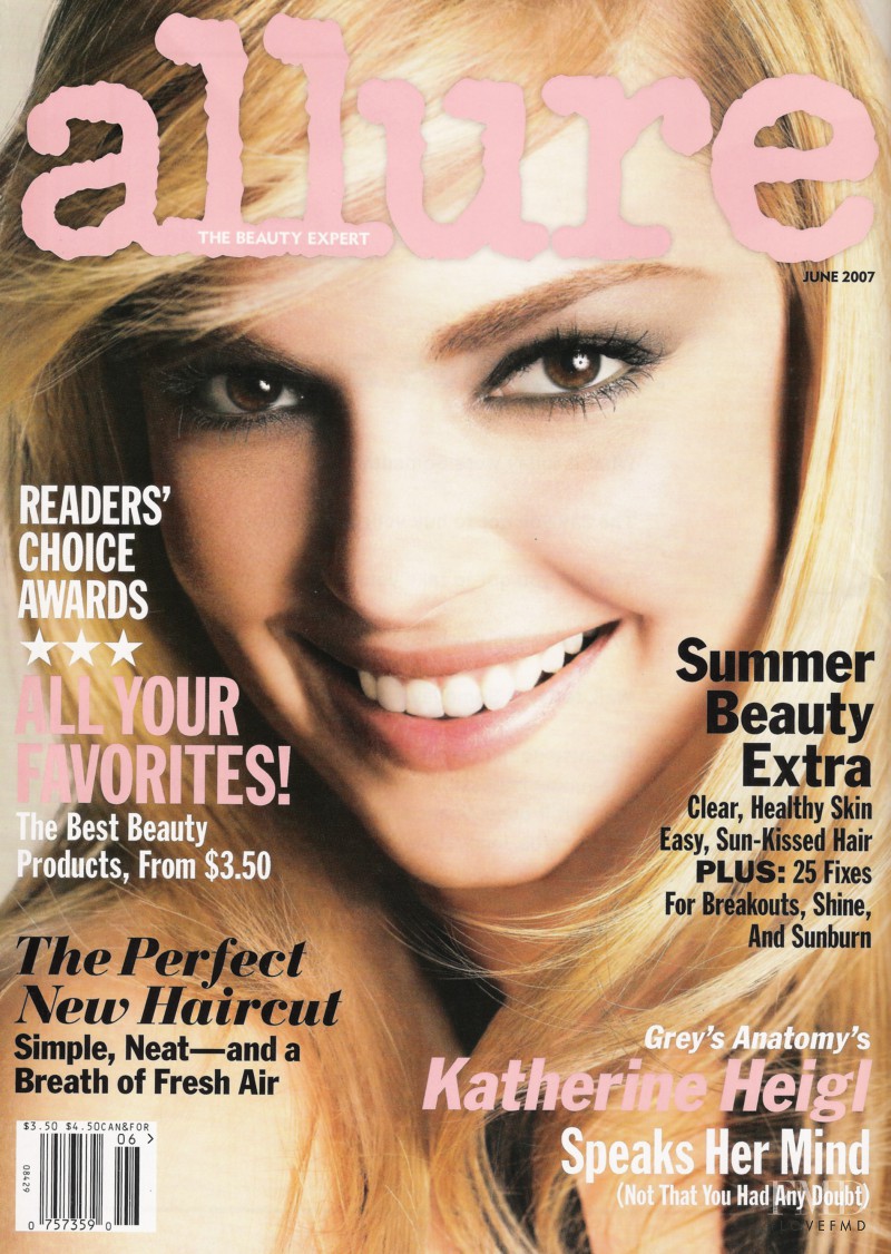 Katherine Heigl featured on the Allure cover from June 2007